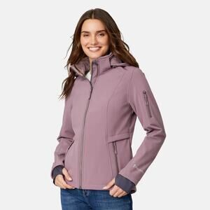 Free Country Women's Plus Aeris II Softshell Jacket Mauve, 2X EUC